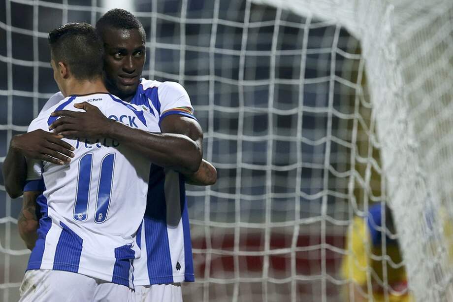 Jackson Martínez, logró su séptimo tanto con el Oporto en la Liga de Portugal.//AFP