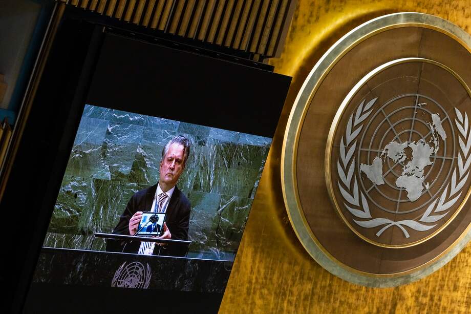 En la imagen, Sergiy Kyslytsya, embajador de Ucrania ante las Naciones Unidas.