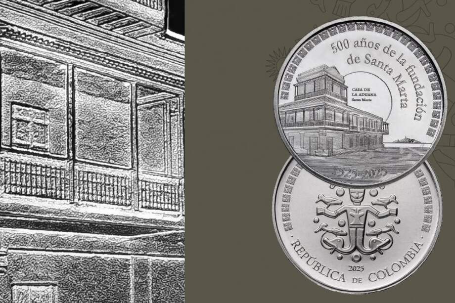 La moneda conmemora los 500 años de Santa Marta.