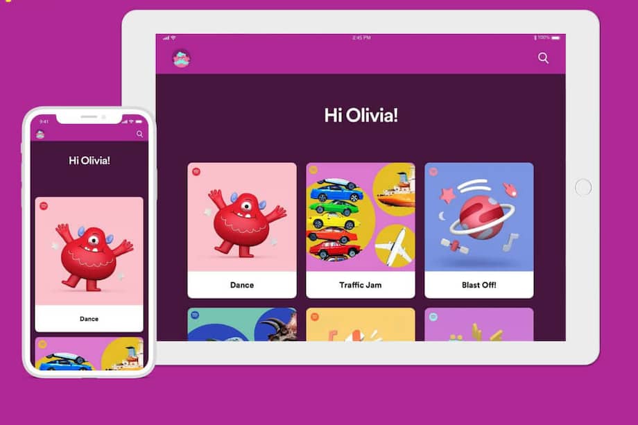 Spotify Kids permite funciones como escuchar contenido favorito con la cuenta de usuario. / Spotify