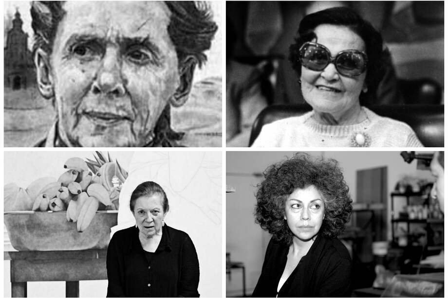 Margarita Holguín y Caro, Débora Arango, Ana Mercedes Hoyos y Doris Salcedo.