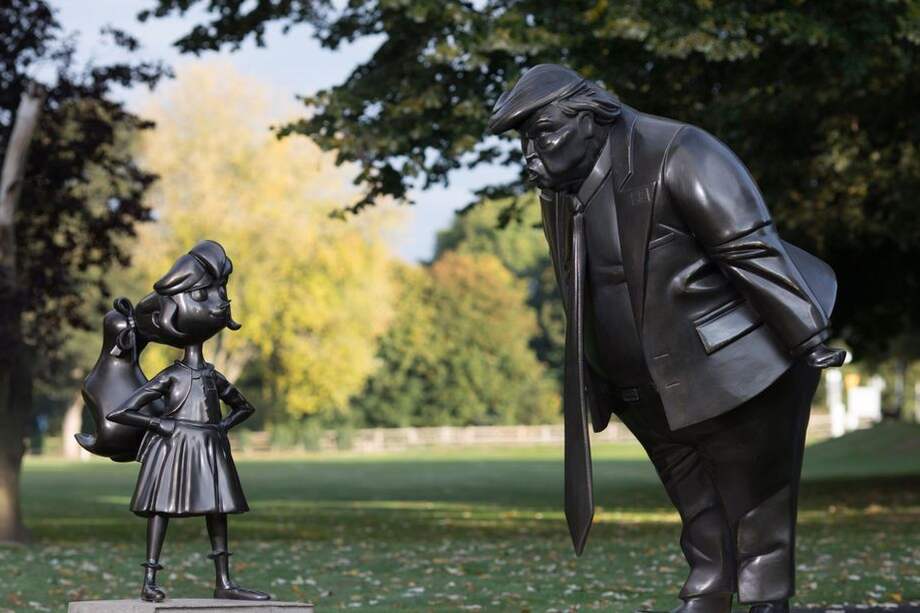 Matilda y Trump, la magia del arte. / Cortesía