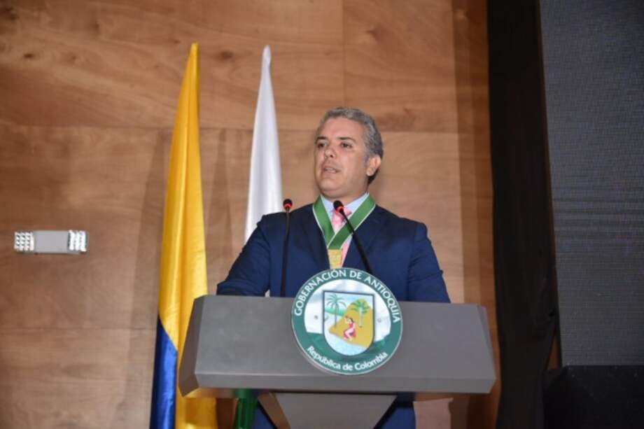 El presidente electo, Iván Duque, en su discurso del martes pasado en Medellín. / Archivo particular