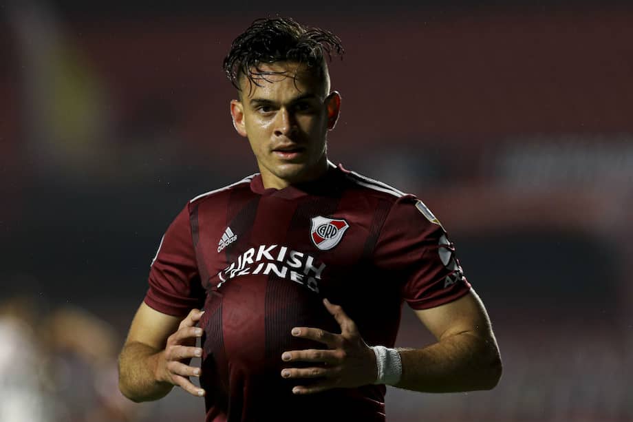 El delantero colombiano de River Plate, Rafael Santos Borré.