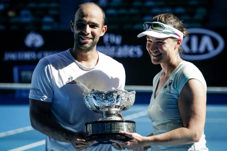 Juan Sebastián Cabal se coronó campeón de dobles mixtos en el Abierto de Australia