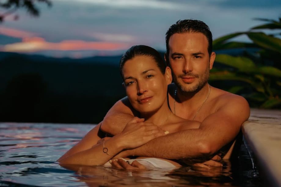 Sebastián Martínez y Kathy Sáenz son una de las parejas más estables de la farándula colombiana.