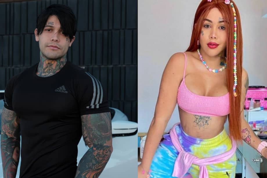 El influenciador y empresario antioqueño, Yeferson Cossio y la DJ colombiana, Yina Calderón.