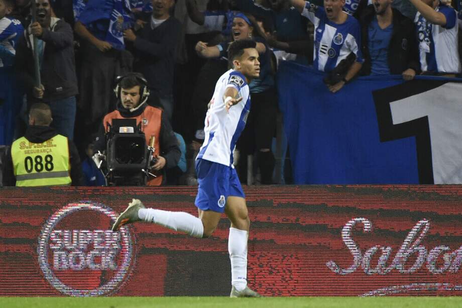 Luis Díaz completa siete goles en la temporada 2019-2020 con el Porto. / AFP