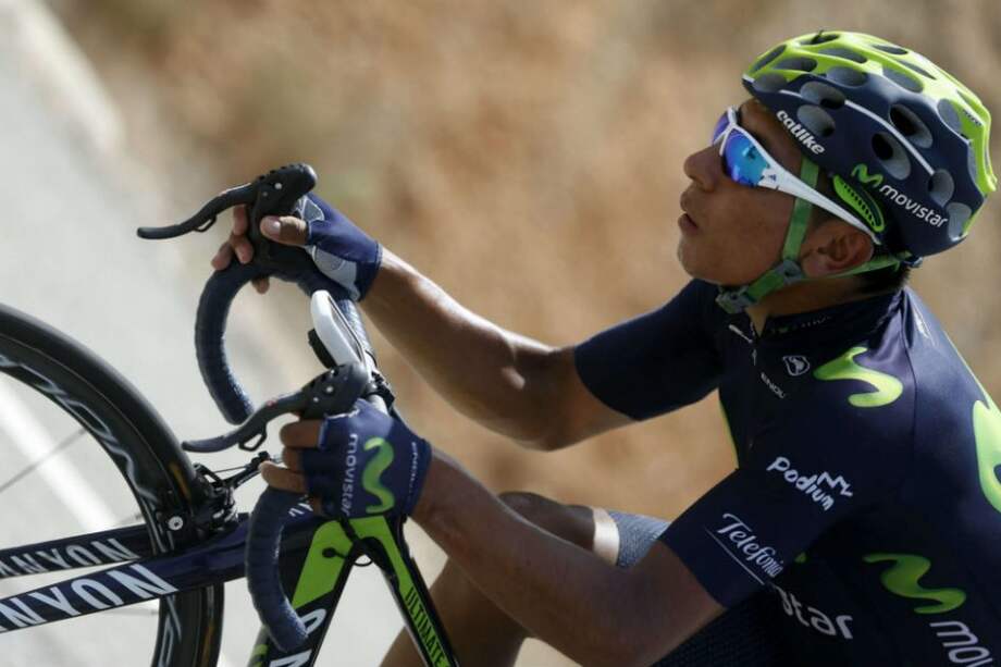 Nairo Quintana perdió tiempo en la Vuelta a España. Foto: AFP
