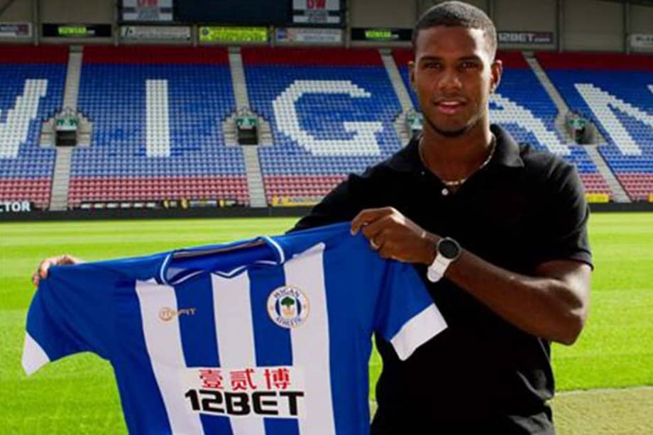 Juan Carlos García, jugador hondureño del Wigan. Foto: Wigan