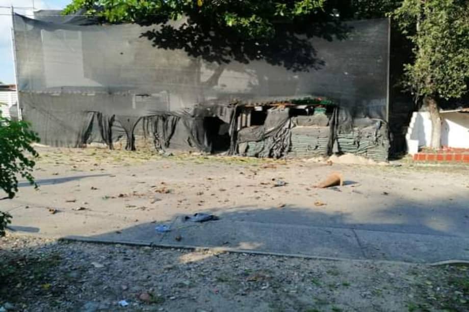 La estación está ubicada en el corregimiento de Petrolea, perteneciente al municipio de Tibú.