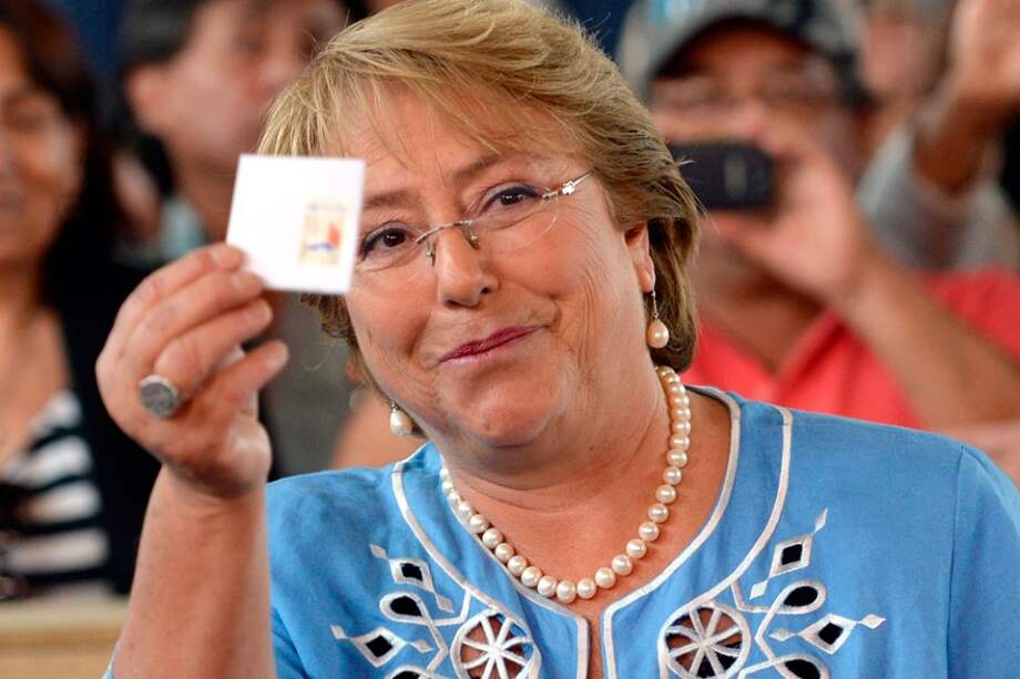 La candidata presidencial Michelle Bachelet.