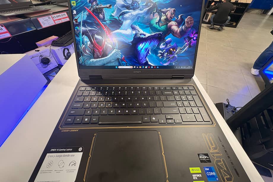 Esta es la nueva laptop OMEN 16 League of Legends Edición Limitada de HP.