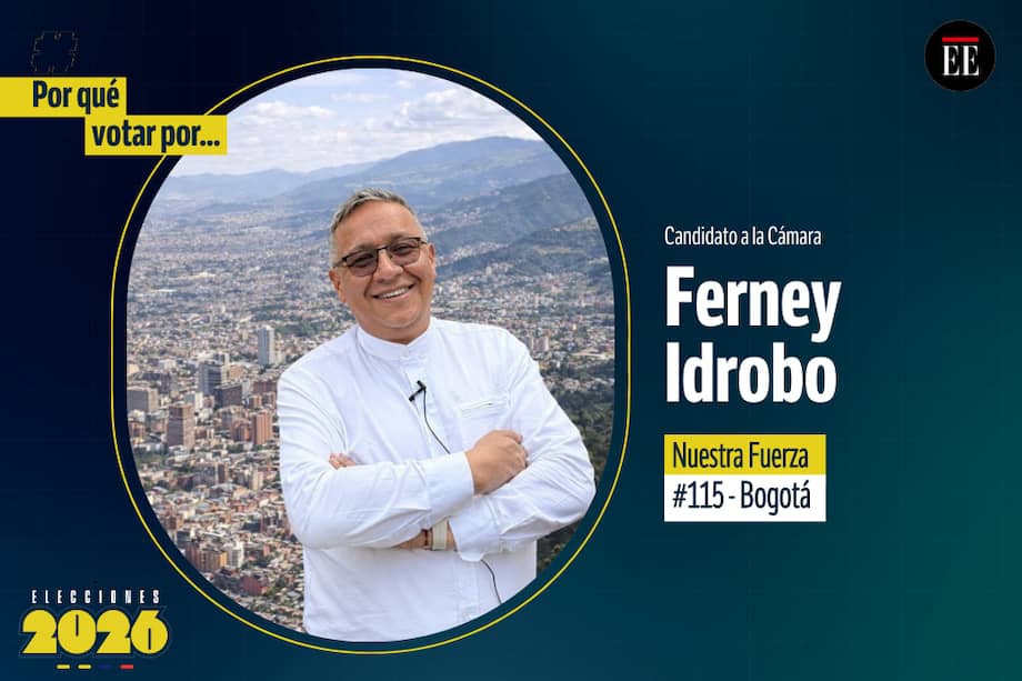 Ferney Idrobo Molina es candidato a la Cámara. Va por Nuestra Fuerza.