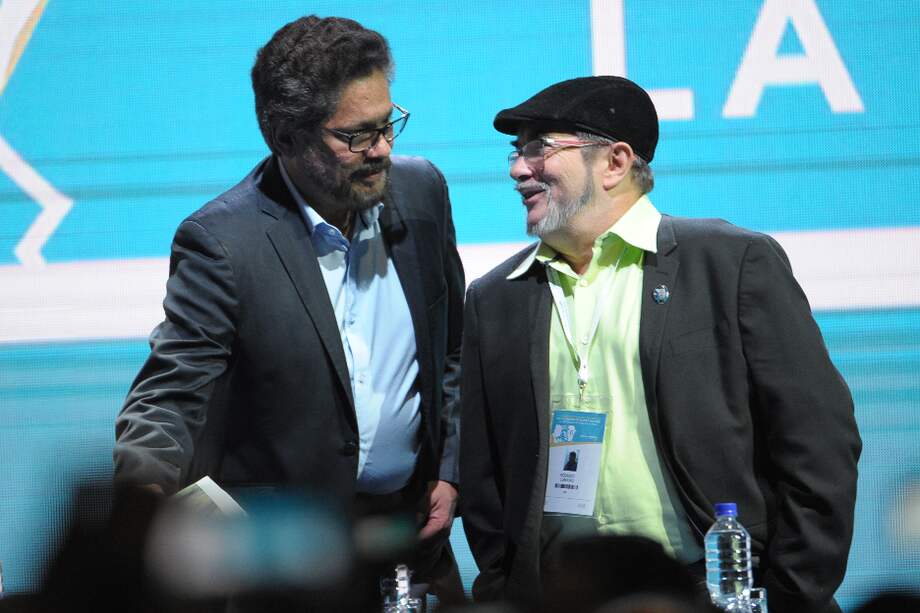 Iván Márquez y Rodrigo Londoño, líderes ahora del nuevo partido político.
