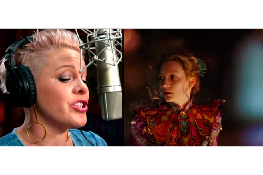 P!nk explica su colaboración en "Alicia a través del espejo".