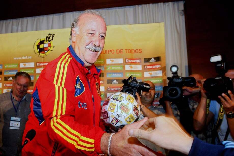 Vicente del Bosque, técnico del la Selección española. Foto: EFE