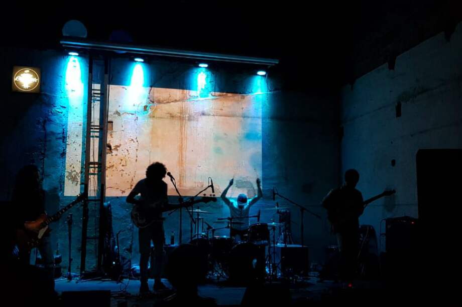 Montaña, banda bogotana, nació en 2014 y sus integrantes son Daniel Medina, Felipe León, Sergio Moreno y Alejandro Araújo. / Cortesía Montaña