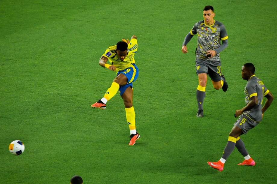 Jhon Jáder Durán, en su primer partido con Al-Nassr.