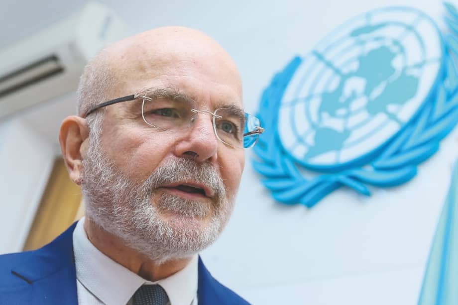 Michel Forst, relator de la ONU, participó ayer en el conversatorio sobre el papel de los defensores de derechos humanos, en Bogotá. / Getty Images