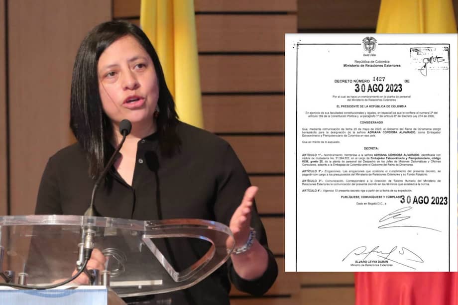 Adriana Córdoba, nueva embajadora de Colombia en Dinamarca.