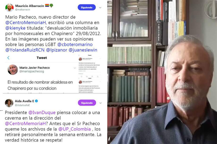 Mario Javier Pacheco nació en Ocaña (Norte de Santander) y hoy está postulado a dirigir el CNMH. Algunas de las reacciones de rechazo. /Archivo particular.