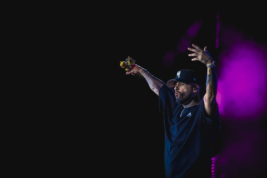 Nicky Jam en el estadio El Campín, de Bogotá.