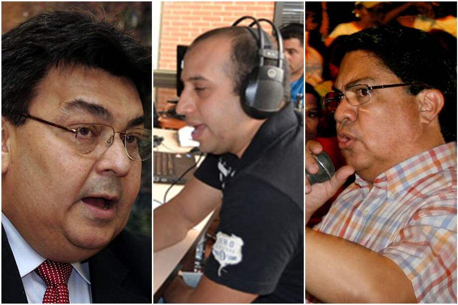 Calixto Ortega, encargado de negocios de Venezuela con EE.UU y los analistas políticos Miguel González y Alberto Aranguibel.
