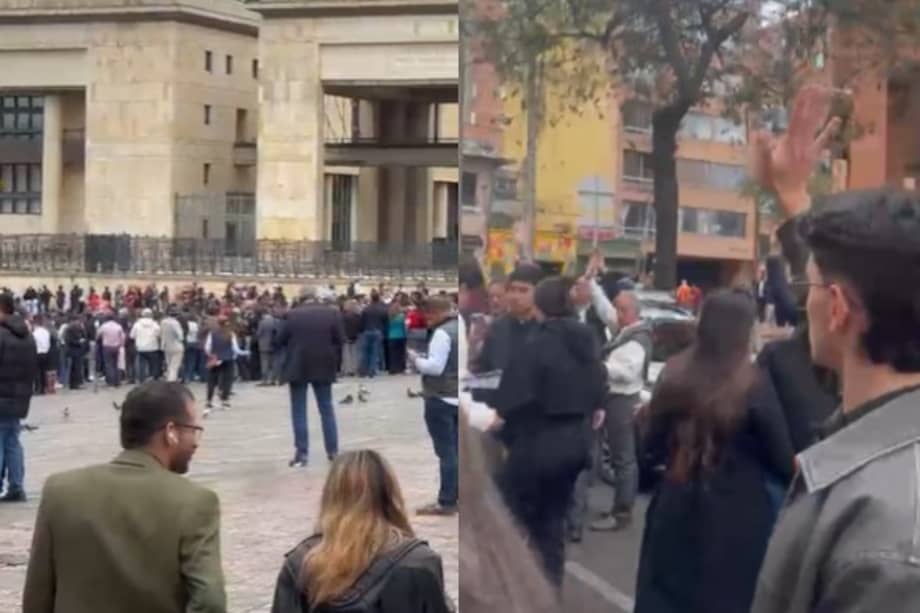 Ciudadanos evacuaron en distintos puntos de Bogotá.