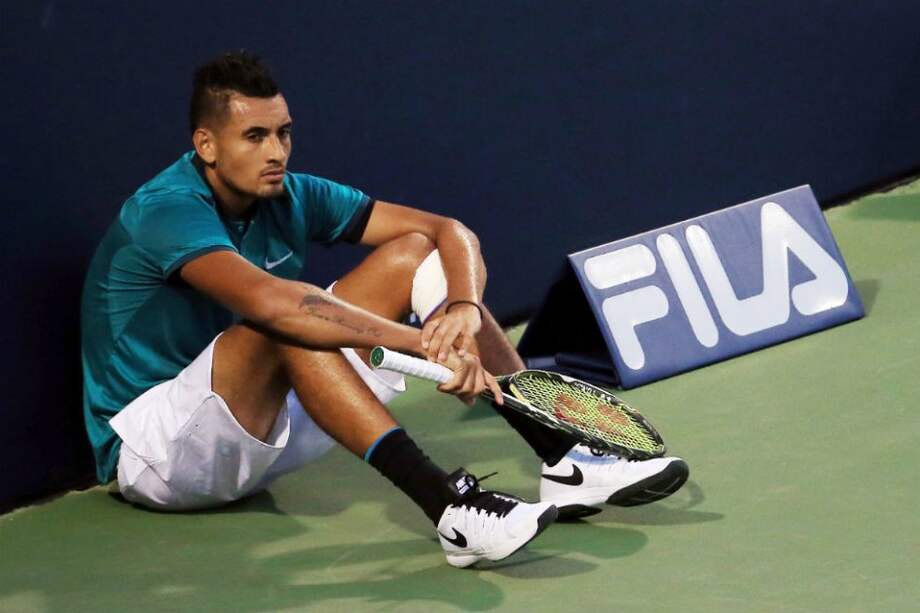 Nick Kyrgios fue multado por la ATP. foto: AFP