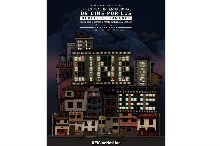 Afiche del Festival Internacional de Cine por los Derechos Humanos 2018. / Cortesía