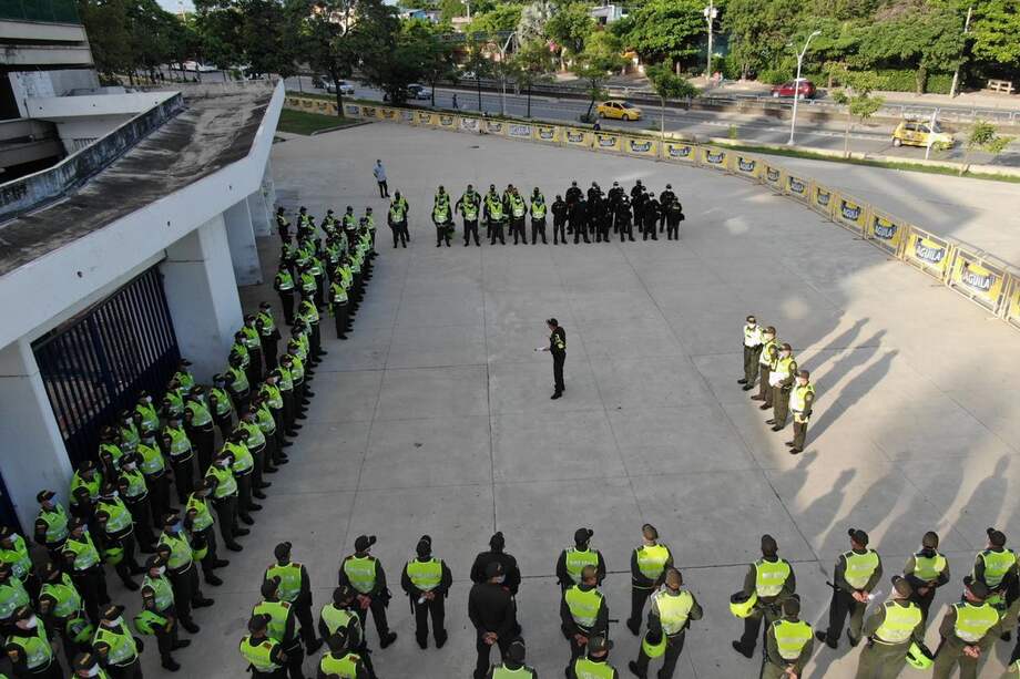 En el estadio habrá 2.000 policías y en la ciudad están a disposición otros 2.500 para garantizar la seguridad en Barranquilla.