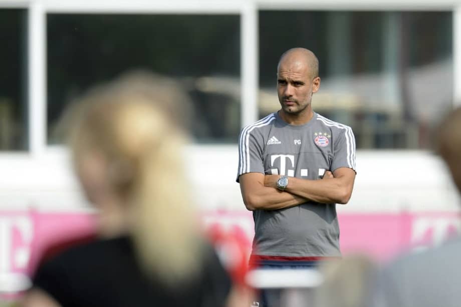 Pep Guardiola, técnico del Bayern Múnich. Foto: AFP