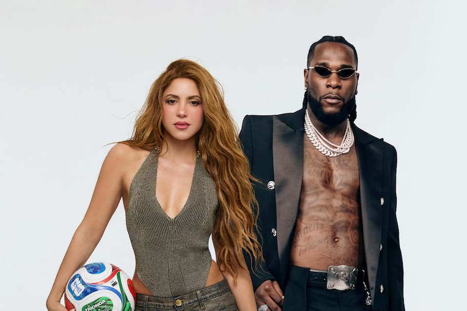 Shakira y Burna Boy, intérpretes de 'Dai Dai', canción oficial de la Copa Mundial de la FIFA 2026.