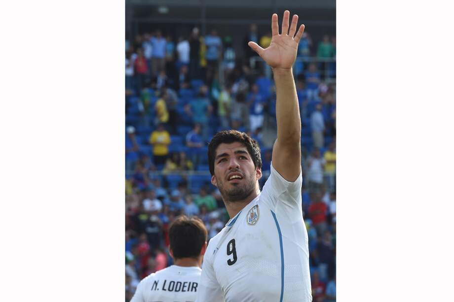 Luis Suárez, delantero de la selección uruguaya.