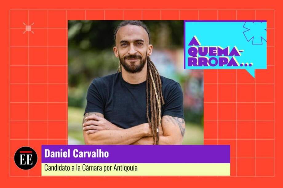Daniel Carvalho es candidato a la Cámara de Antioquia por la Coalición Centro Esperanza. Tiene el número 109 en el tarjetón.