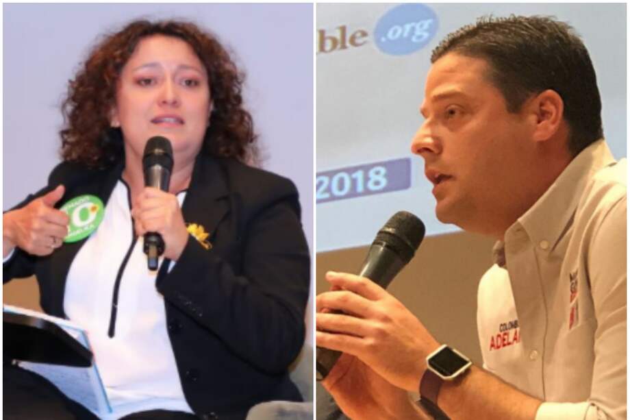 Angélica Lozano y Mauricio Gómez Amín.