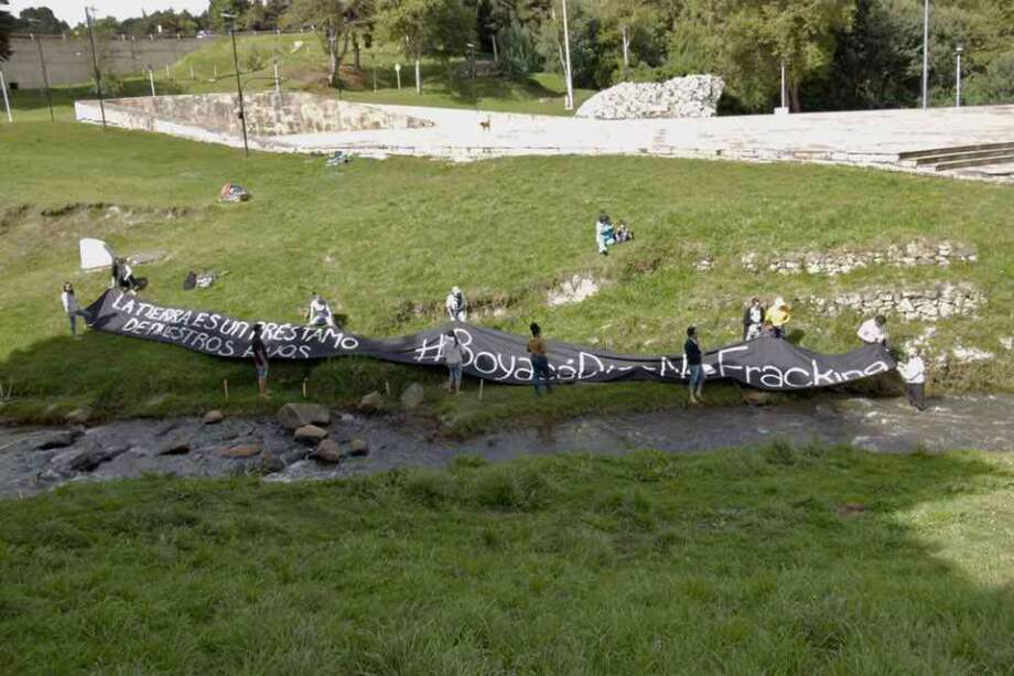 Manifestación en el emblemático Puente de Boyacá, el pasado domingo / Gobernación de Boyacá