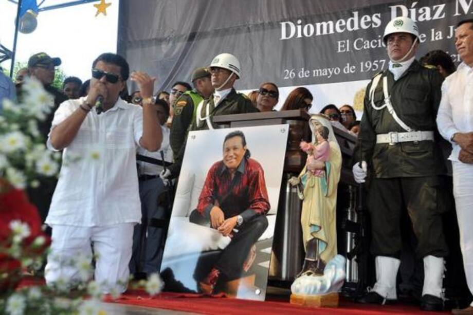 Con música vallenata, Colombia despidió a Diomedes Díaz