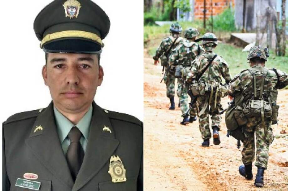 El subintendente Luis Alfonso López Barón murió en el ataque. / Policía y archivo