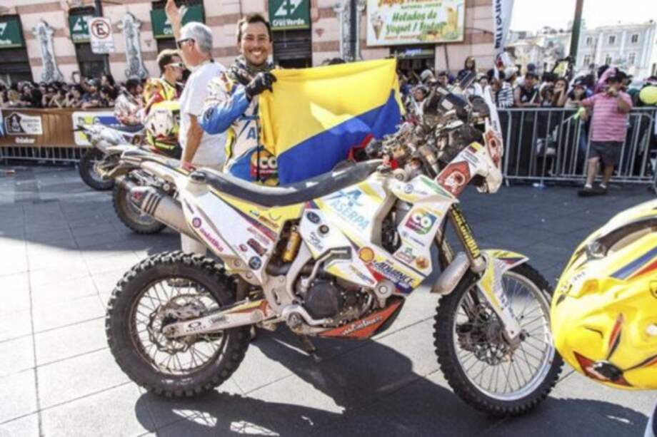 Juan Esteban Sarmiento, único piloto colombiano en terminar dos Dakar. Foto: Cortesía Chilo Dakar