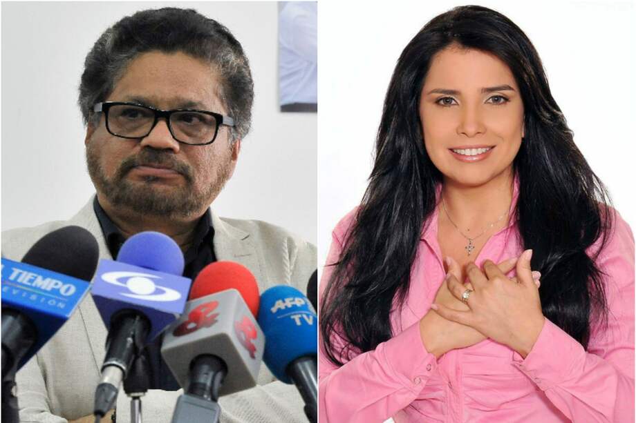 Iván Márquez y Aida Merlano.