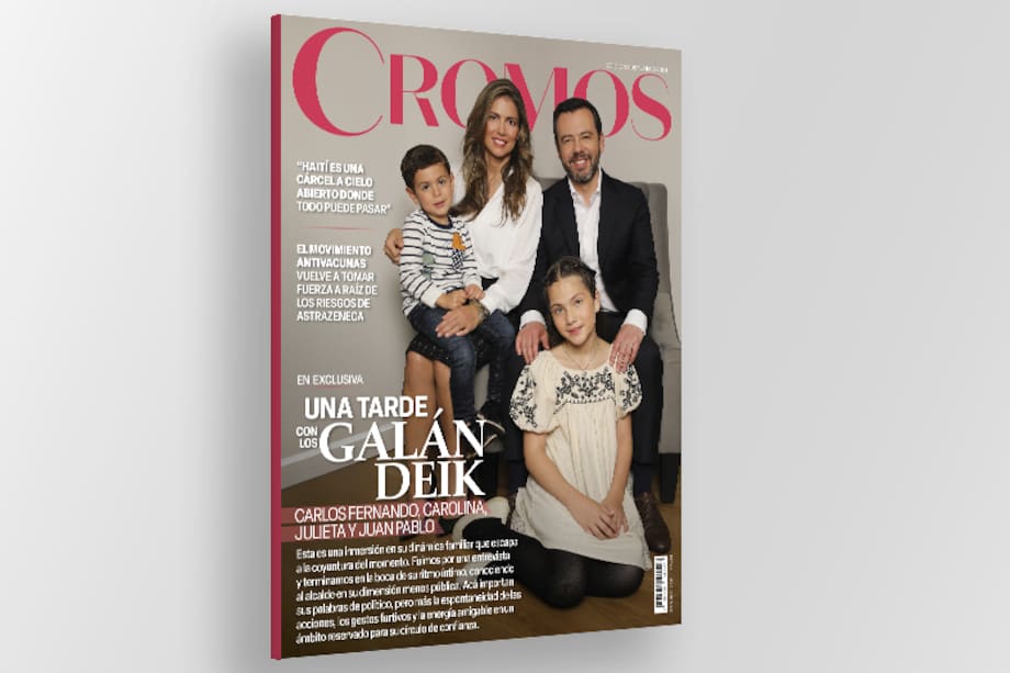 Carlos Fernando Galán, su esposa y sus hijos fueron protagonistas en Cromos