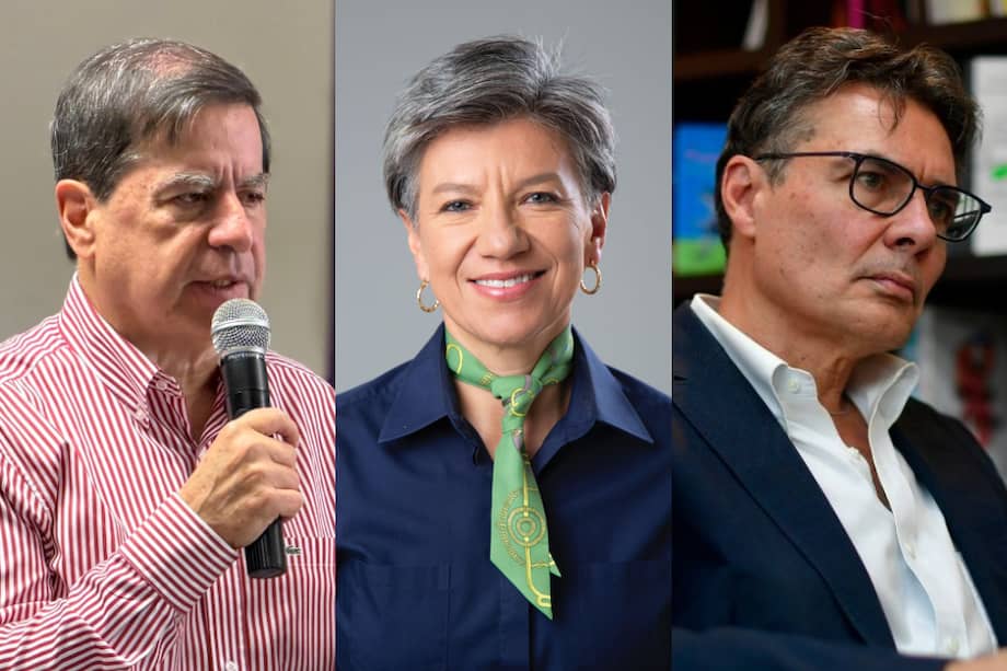 De izquierda a derecha: Juan Fernando Cristo, Claudia López y Alejandro Gaviria.