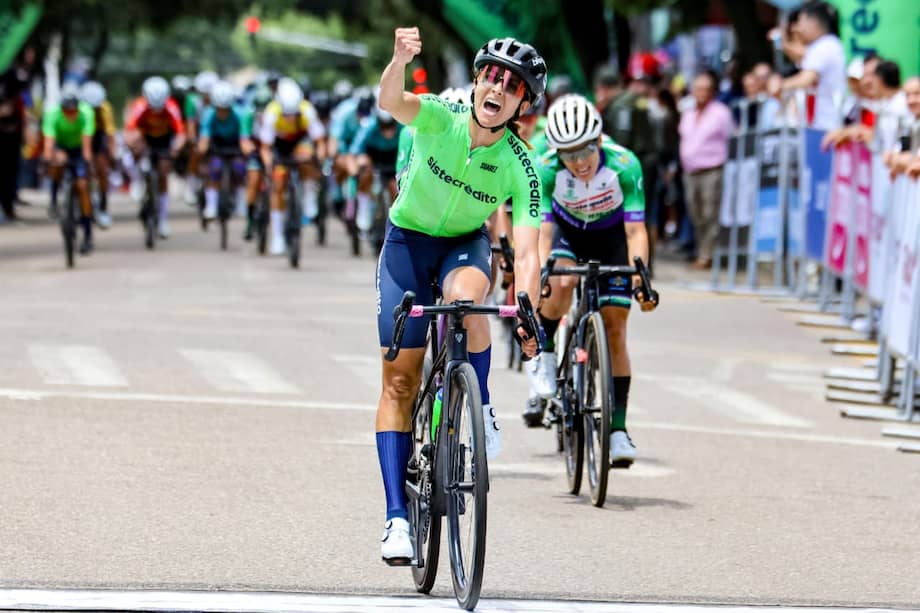 Diana Peñuela, ganadora de la primera etapa del Tour Femenino.