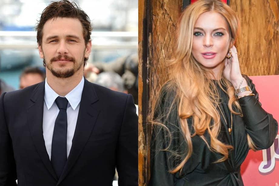 James Franco y Lindsay Lohan.