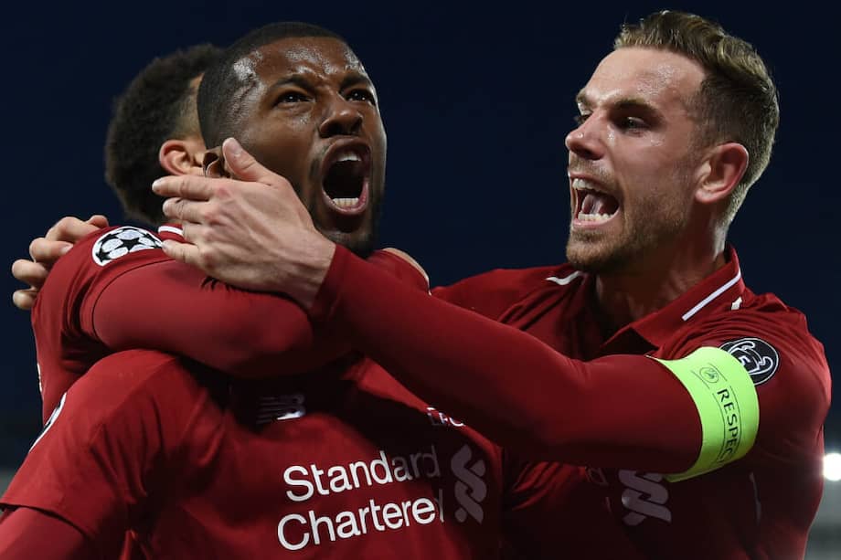 Gini Wijnaldum, héroe del Liverpool. / AFP