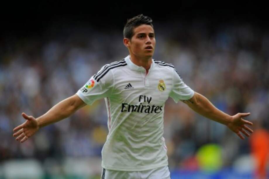 James Rodríguez, mediocampista colombiano del Real Madrid.//AFP