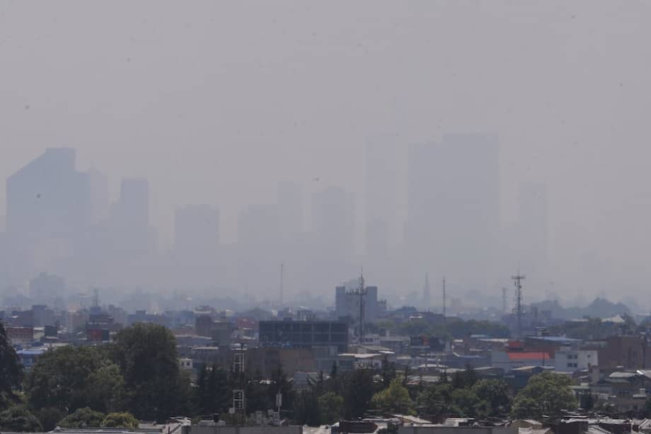 Panorámica de Bogotá tras el incendio en los cerros orientales que consumió más de 20 hectáreas de bosque en los primeros días de febrero de 2016. / Andrés Torres - El Espectador