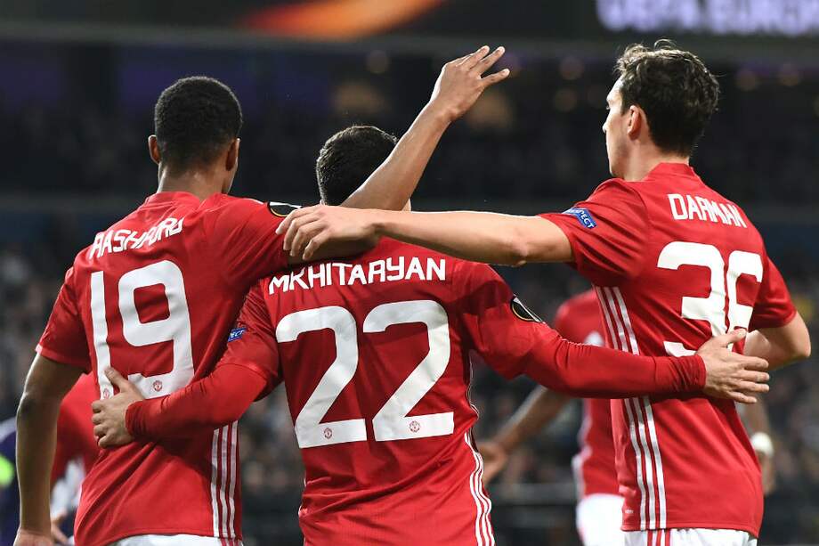 Manchester United empató 1-1 frente al Anderlecht. / AFP